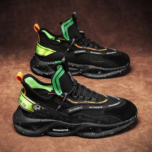 Модерни мъжки сникърси с груба подметка в три цвята