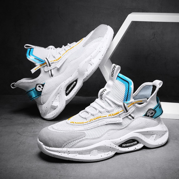 Модерни мъжки сникърси с груба подметка в три цвята