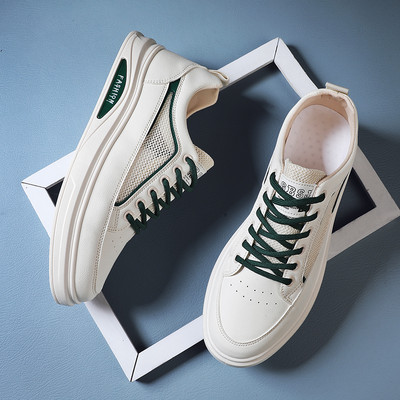 Muške tenisice od umjetne kože s mrežicom