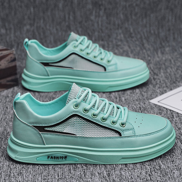 Muške tenisice od umjetne kože s mrežicom