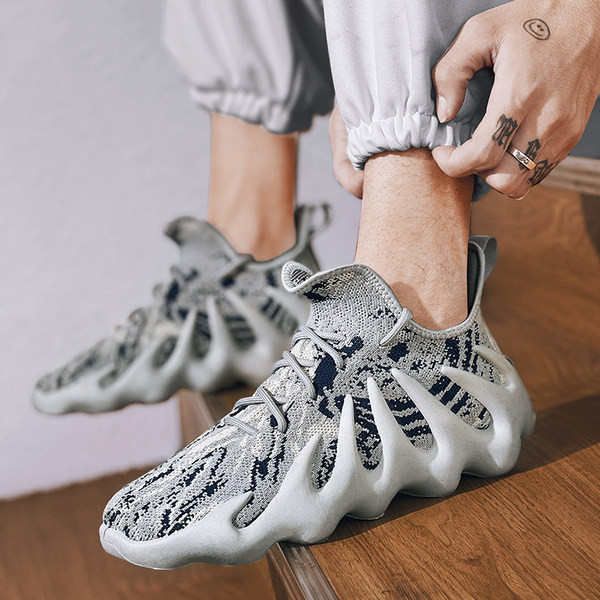 Мъжки  спортни маратонки от текстил с връзки