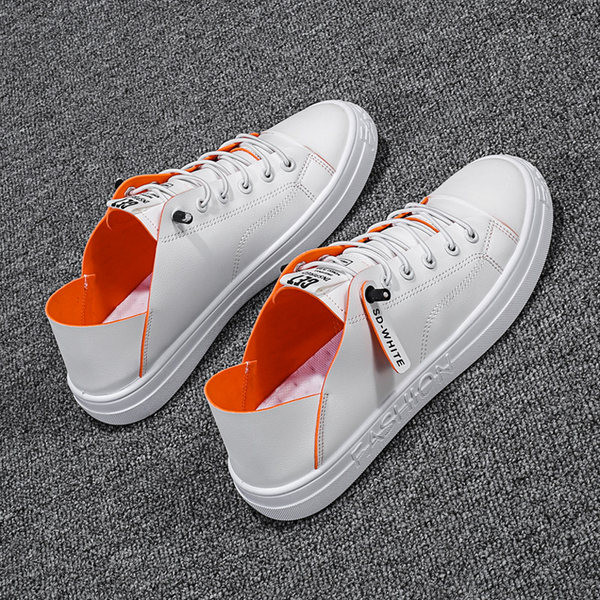 Мъжки кецове от изкуствена кожа с надпис 