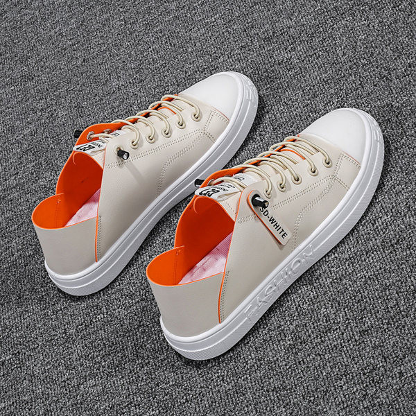 Мъжки кецове от изкуствена кожа с надпис 