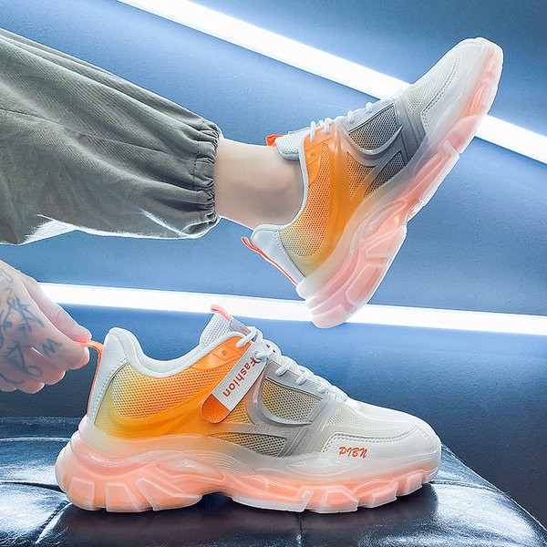 Цветни мъжки маратонки с мрежа