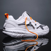 Мъжи кожени кецове с емблема 