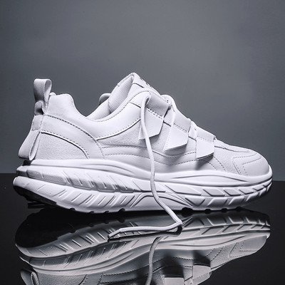 Мъжи кожени кецове с емблема 