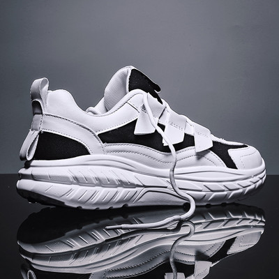 Мъжи кожени кецове с емблема 