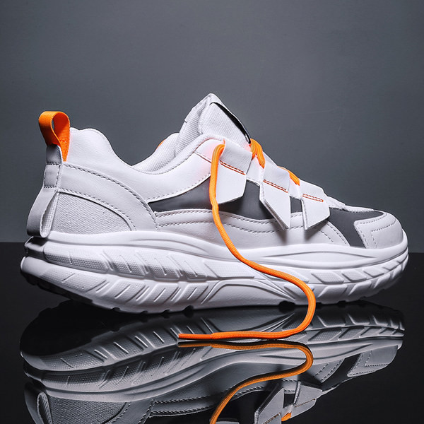 Мъжи кожени кецове с емблема 