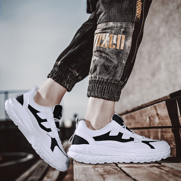 Мъжи кожени кецове с емблема 