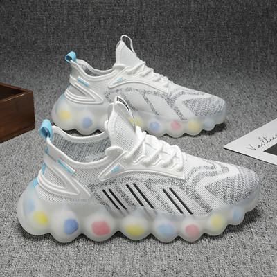 Мъжки текстилни маратонки с цветна подметка