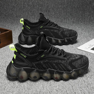 Мъжки текстилни маратонки с цветна подметка