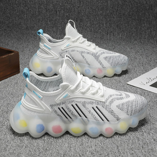 Мъжки текстилни маратонки с цветна подметка