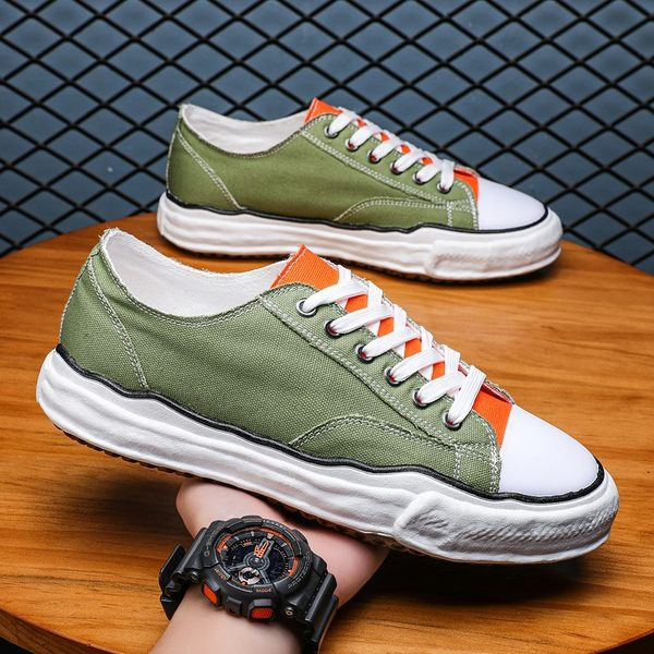 Vabaaja meeste lõuendist tossud lipsudega - kolme värvi