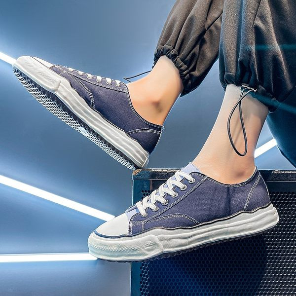 Vabaaja meeste lõuendist tossud lipsudega - kolme värvi