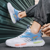 Мъжки маратонки с връзки и силиконова подметка 