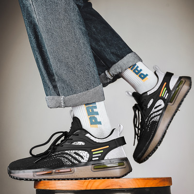 Мъжки маратонки с връзки и силиконова подметка 