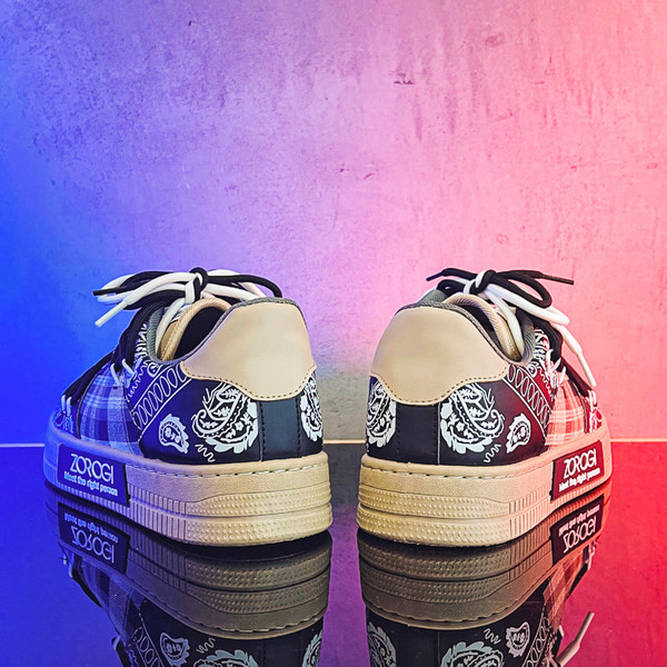 Мъжки ежедневни кецове с апликация и равна подметка 