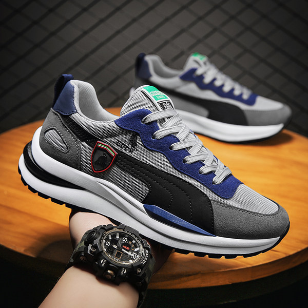 Мъжки маратонки в три цвята и равна подметка 