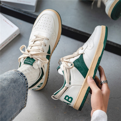 Ежедневни мъжки кецове от еко кожа с равна подметка