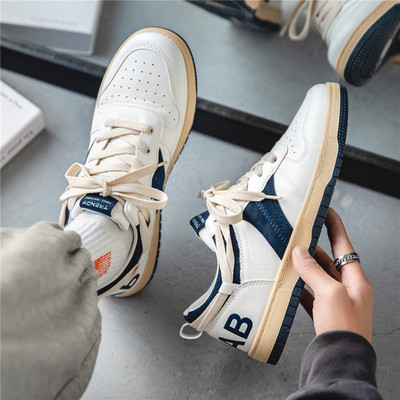 Ежедневни мъжки кецове от еко кожа с равна подметка