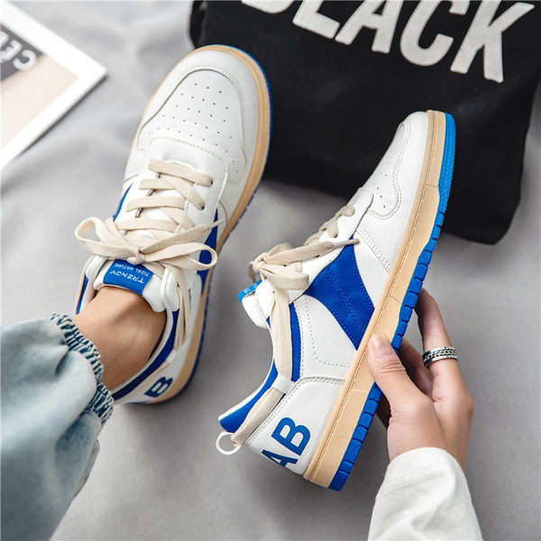 Ежедневни мъжки кецове от еко кожа с равна подметка