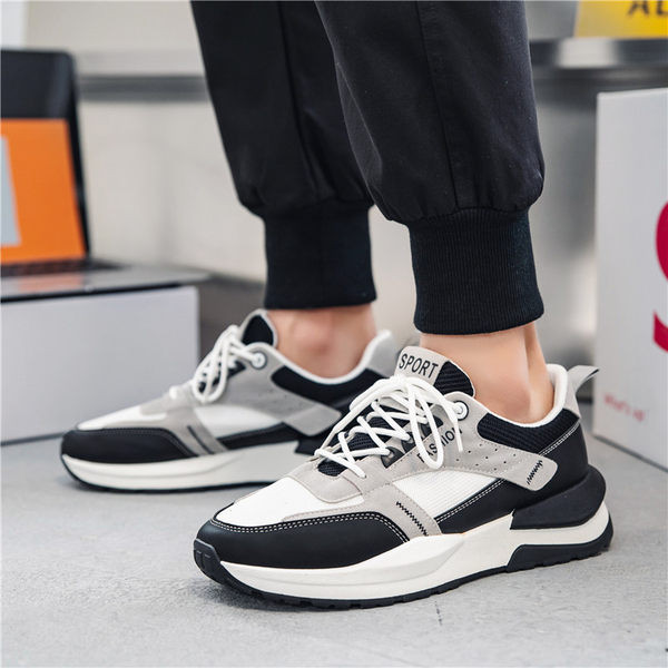 Мъжки маратонки с надпис -два цвята