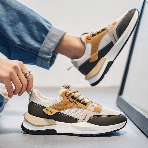 Мъжки маратонки с надпис -два цвята