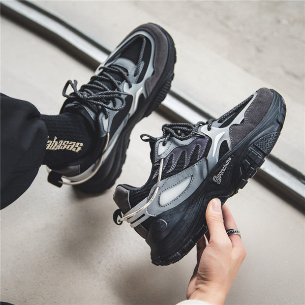 Мъжки маратонки с груба подметка в два цвята