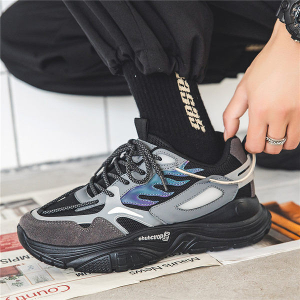 Мъжки маратонки с груба подметка в два цвята