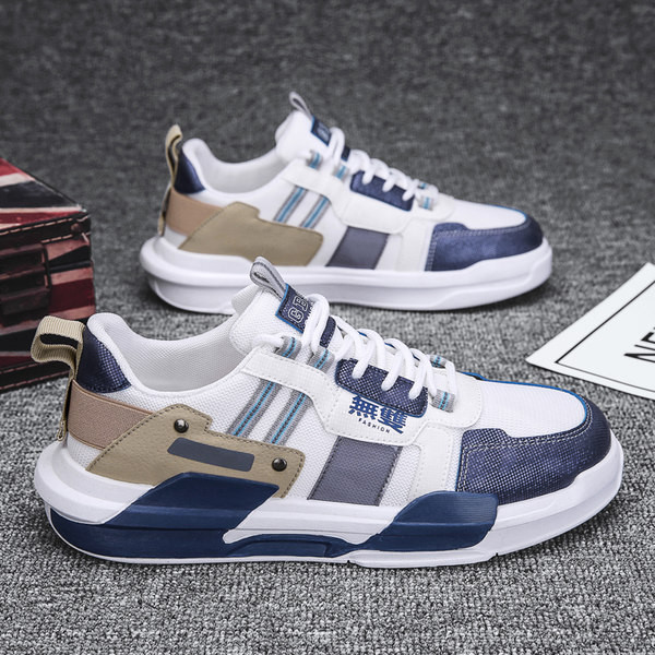 Ежедневни кецове с равна подметка в три цвята за мъже