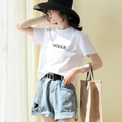 Ежедневна широка тениска с надпис - няколко модела