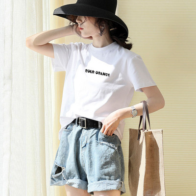 Ежедневна широка тениска с надпис - няколко модела