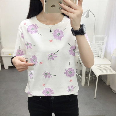 Ежедневна тениска с обло деколте