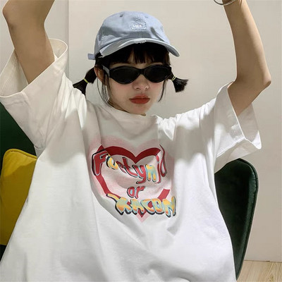 Ежедневна широка тениска  апликация