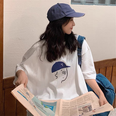 Ежедневна широка тениска  апликация