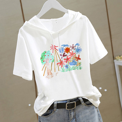 Модерна дамска блуза с качулка 