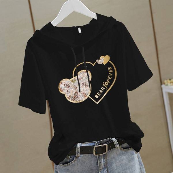 Модерна дамска блуза с качулка 