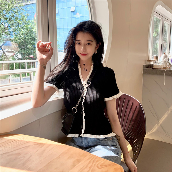 Ежедневна дамска блуза с копчета -три цвята