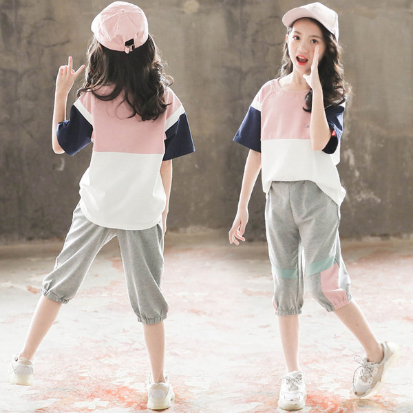 Ежедневен детски комплект от две части за момичета