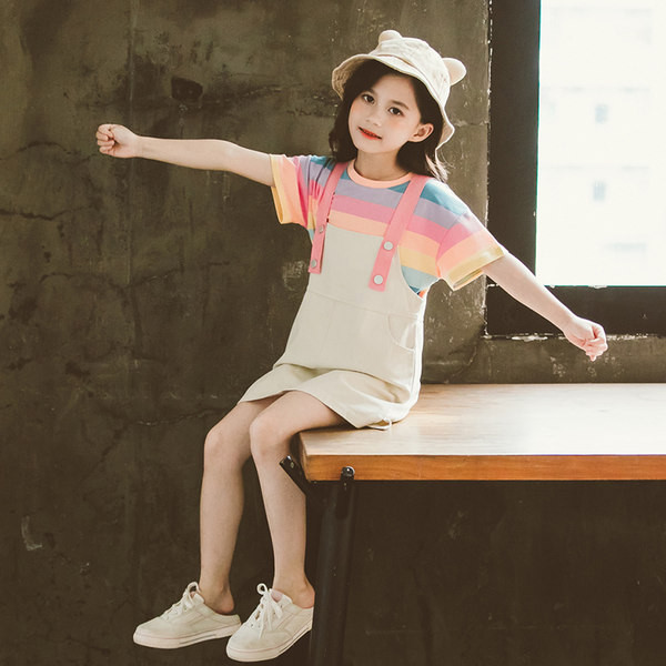 Детски сет за момичета - тениска и сукман