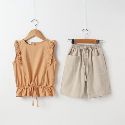 Ежедневен детски комплект за момичета -две части