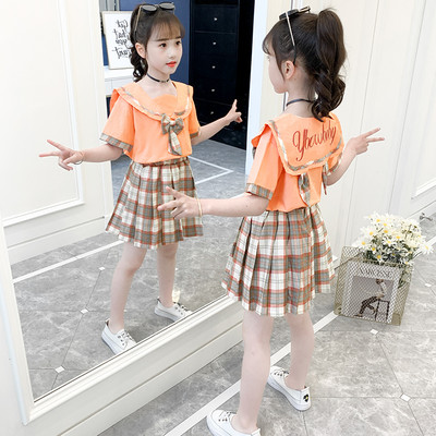 Модерен детски комплект от две части за момичета