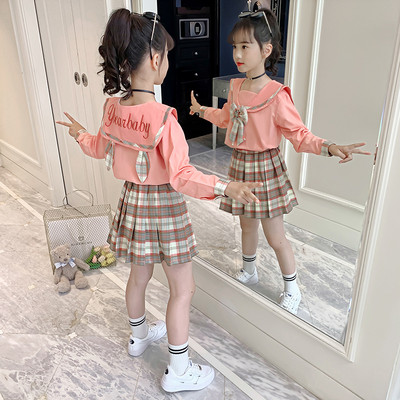 Модерен детски комплект от две части за момичета