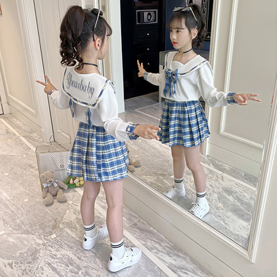 Модерен детски комплект от две части за момичета