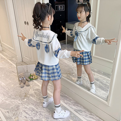 Модерен детски комплект от две части за момичета