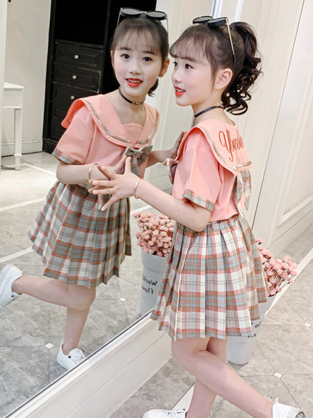 Модерен детски комплект от две части за момичета