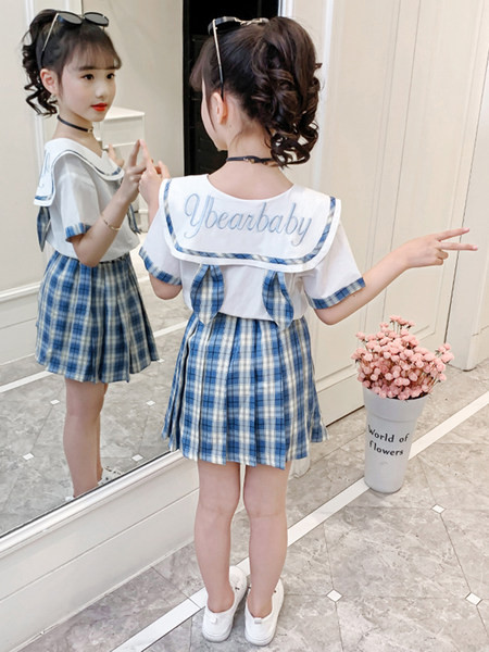 Модерен детски комплект от две части за момичета