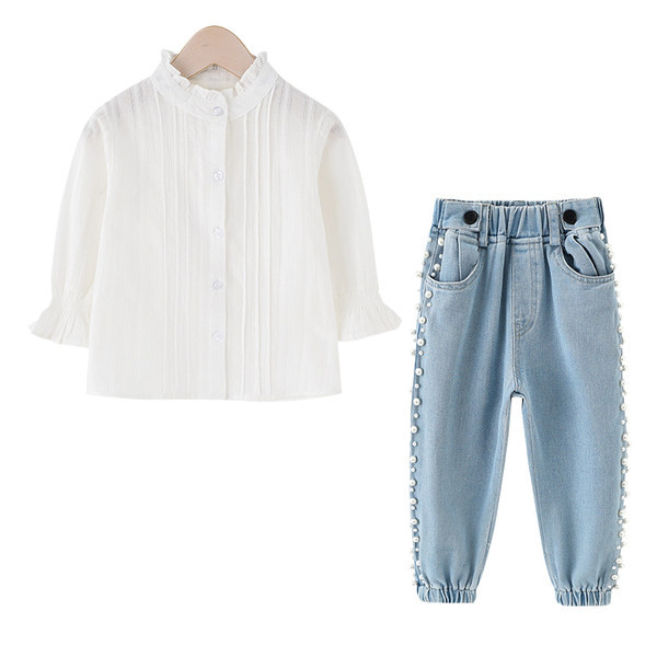 Модерен детски комплект от две части за момичета