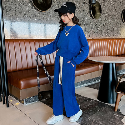 Спортен детски комплект - дълъг панталон и блуза