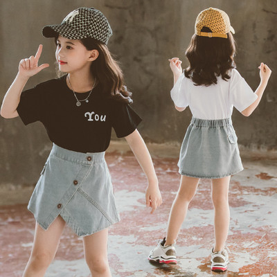 Παιδικό σετ φούστα  και μπλουζάκι με κοντό μανίκι
